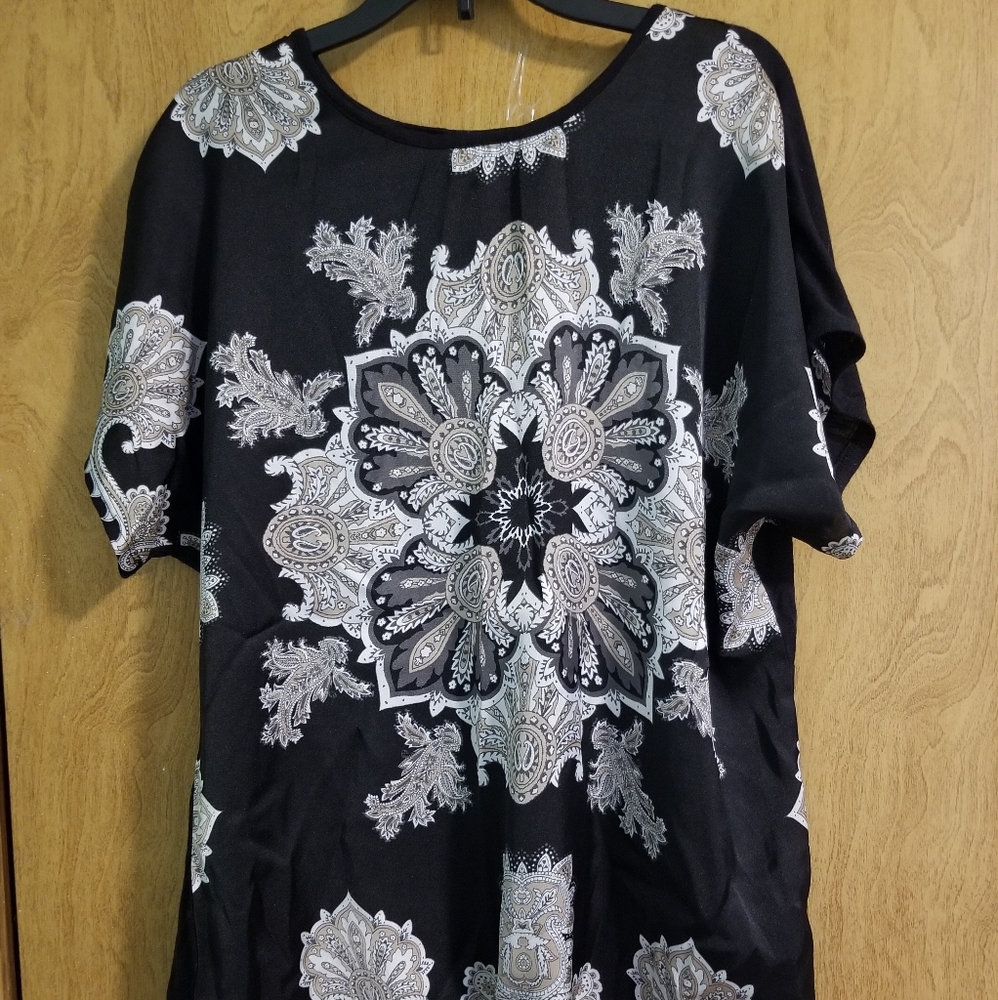 Ladies satin like blouse.